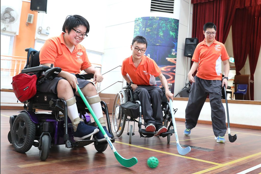 Sun Ling playing Boccia SL playing Boccia